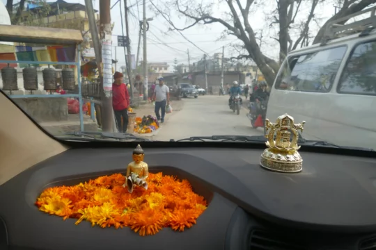 Unterwegs zum Bodhnat - Tempel, Kathmandu